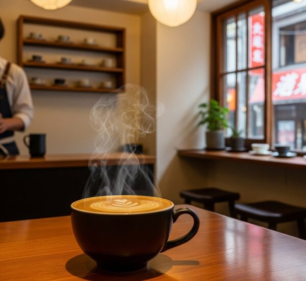 A coffee in a Japanese coffee shop