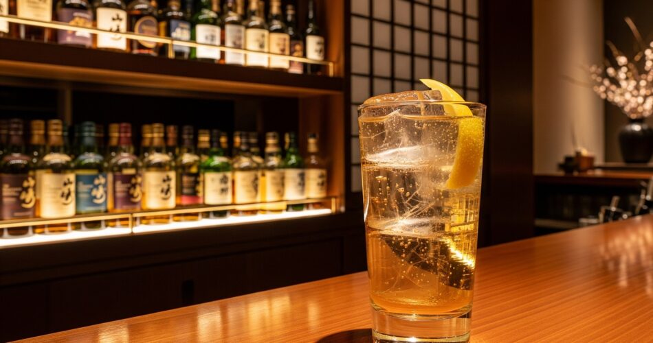 A Highball mix Japanese Whiskey