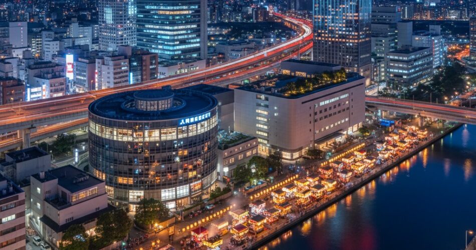 The Hakata Ward in Fukuoka Japan