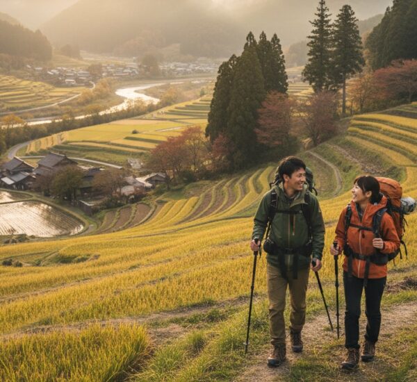 Hiking in the Japanese country side