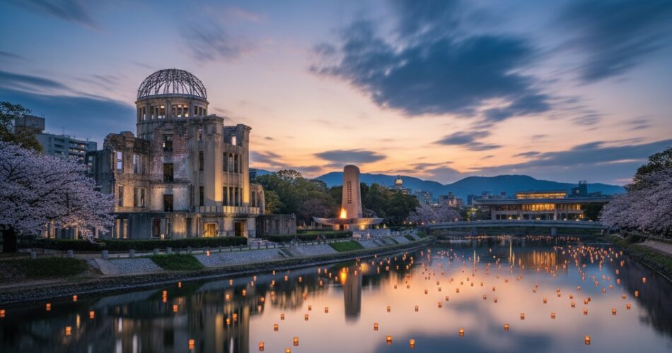 Hiroshima Peace memorial in Japan