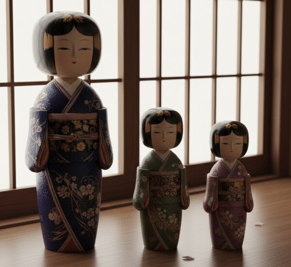 Japanese kokeshi dolls