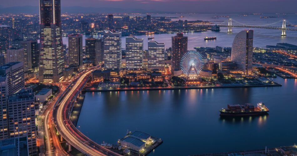 The skyline of Yokohama